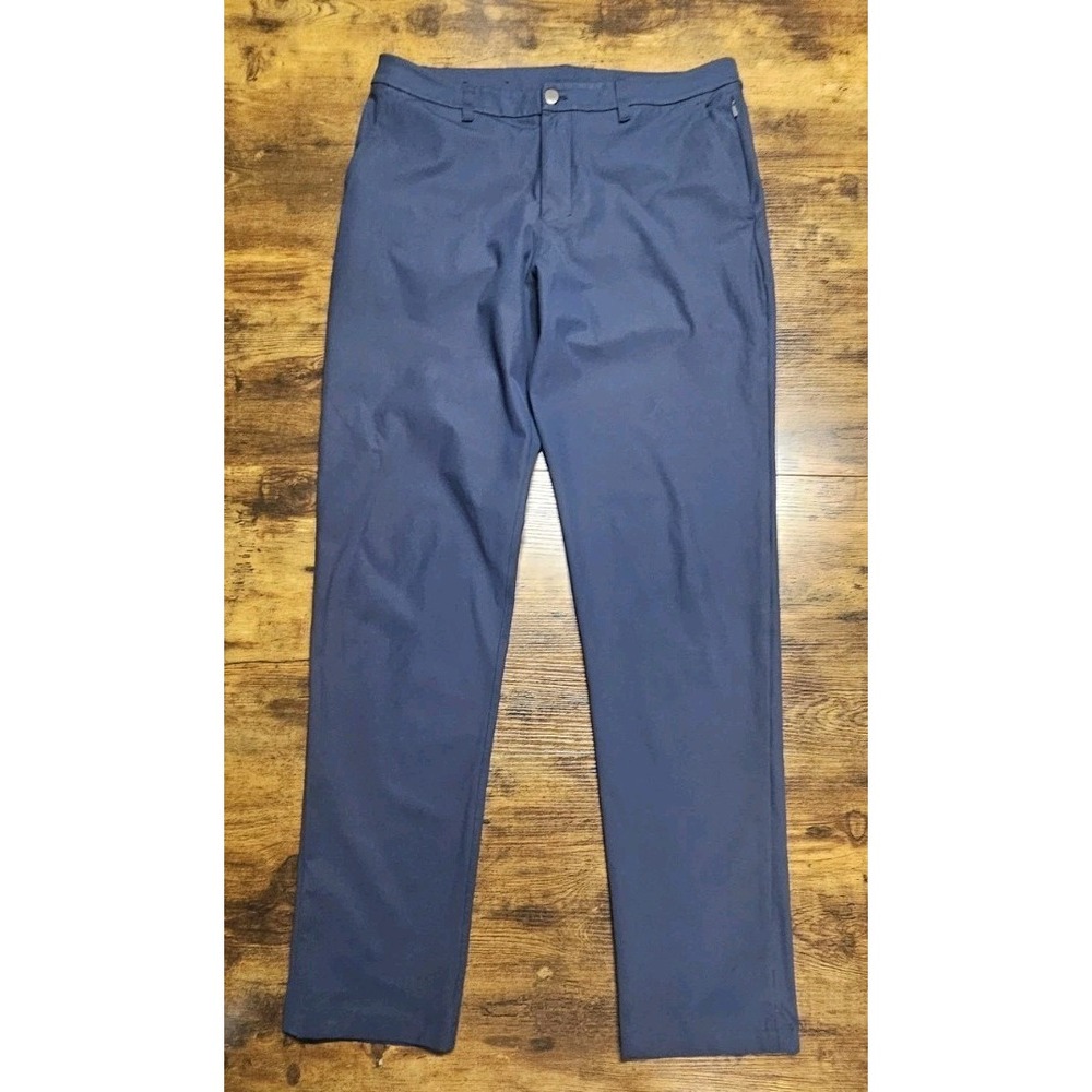 Lululemon Commission Pant Slim 35" Inseam ABC Size 36‎ Iron Blue